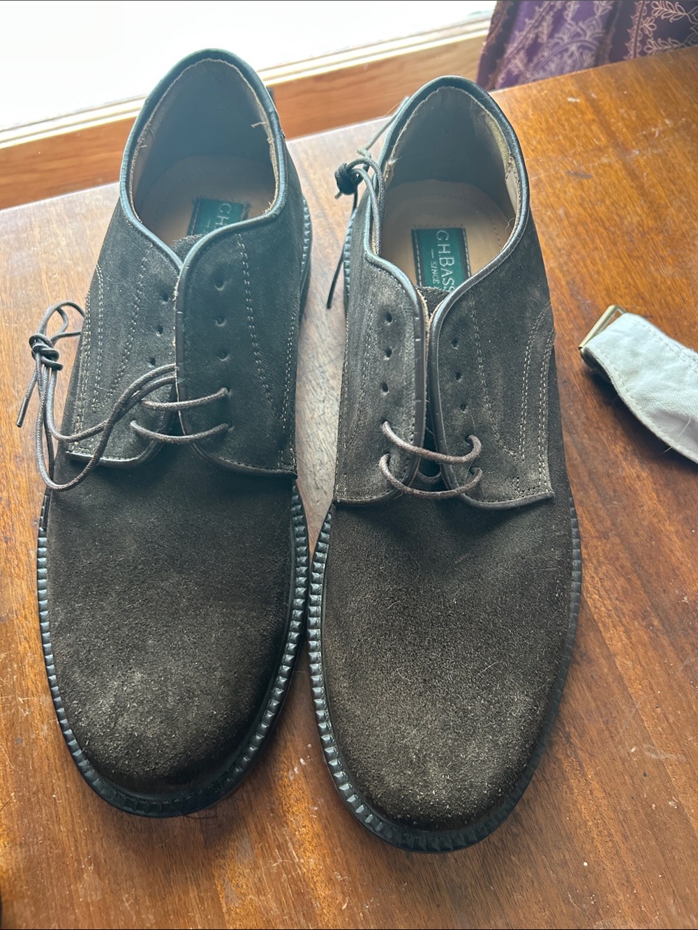 Brown Suede G.H.Bass and Co Oxford size 8